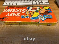 1965 Topps Silly Stickers Empty Display Box Quite Rare Read Description