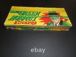 1966 Green Hornet Stickers Display Empty Pack Box Topps