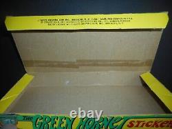 1966 Green Hornet Stickers Display Empty Pack Box Topps