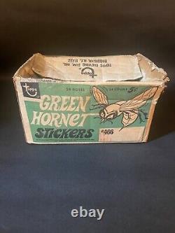 1966 Green Hornet Stickers Empty Case (super Rare)