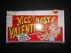 1970 Nice Or Nasty Valentines Stickers 5cent Display Box Topps
