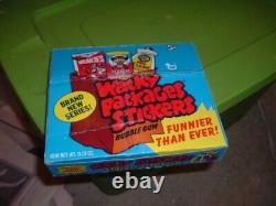 1973 Topps Gum Co Wacky Packages 3rd Series Sticker Blue Empty Display Box