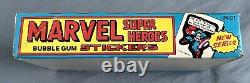 1976 Topps Marvel Super Heroes Stickers Full Box 36 Unopened Packs