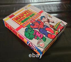 1976 Topps Marvel Super Heroes Stickers Full Box 36 Unopened Packs