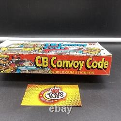 1978 CB Convoy Code Sticker Trading Card Wax Box Full 24 Packs Donruss
