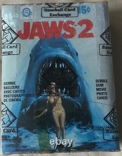 1978 O-Pee-Chee Jaws 2 Wax Box. BBCE Authenticated! Sealed