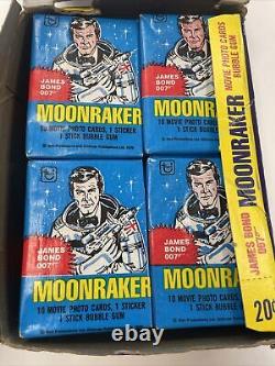1979 Topps Moonraker (James Bond 007) Box 36 Packs Full Box