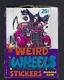 1980 Topps Weird Wheels Stickers Trading Cards Wax Box 36 Sealed Packs