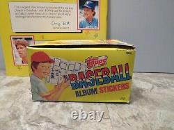 1981 Topps Baseball Album Stickers 100 Pack Sealed Box With Album (mint)