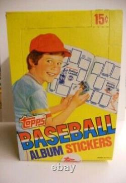 1981 Topps Baseball Stickers stars and rookies 100 packs box