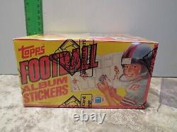 1981 Topps Football Stickers Bbce Wrapped 100 Pack Box Beautiful, Rare & Mint