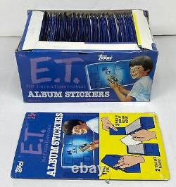 1982 E. T. The Extra Terrestrial Album Sticker Box 100 Packs Sealed Topps Panini