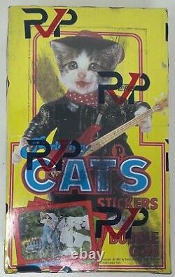 1983 TOPPS Perlorian Cats Sticker Card BOX 36 Unopened PACKS Sealed RVP Wrapped