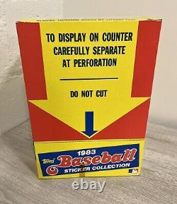1983 Topps Baseball 3 Complete 1 thru 8 Sets 24 Sticker boxes Total WithDisplay