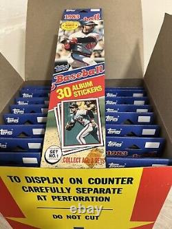 1983 Topps Baseball 3 Complete 1 thru 8 Sets 24 Sticker boxes Total WithDisplay