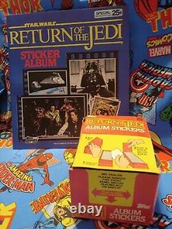 1983 Topps Return Of The Jedi Full Box 100 Sticker Packs Original Stock Last One