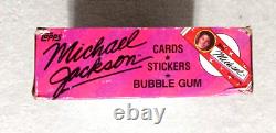 1984 Topps Michael Jackson Trading Cards Box 36 Sealed Wax Packs