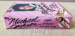 1984 Topps Michael Jackson Wax Box, ? ONLY 32 PACKS ARE IN THIS BOX