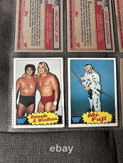 1985 Topps WWF Complete Set 66 Cards/ 22 Stickers + 73 Extra Cards & Box NM/MT