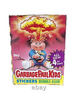 1986 Garbage Pail Kids 4th Series Complete Wax Box 48 Sealed Wax Packs Clean