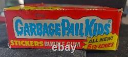 1986 Garbage Pail Kids 6th Series Stickers Bubble Gum Factory Box 48 Packs T5800