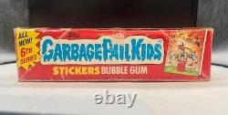 1986 Topps GPK Garbage Pail Kids 6th Series 6 Box, Poster xlnt cond, 48 Packs