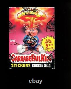 1986 Topps Garbage Pail Kids Box Series 5 BBCE