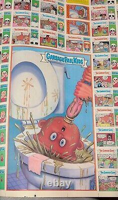 1988 Topps Garbage Pail Kids Series 12 Uncut Sheet 28.5 x 43 Very Rare