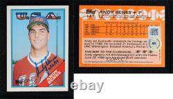 1988 Topps Traded Box Set Andy Benes #14T BAS Beckett Auth Sticker Rookie RC