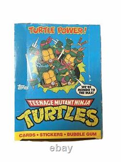 1989 Teenage Mutant Ninja Turtles Topps Trading Card Box 48 Wax Packs- Unopened