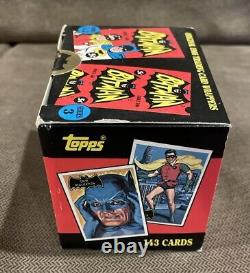 1989 Topps Batman 1966 Deluxe Reissue Edition Sealed Sticker Box 143 Card Set