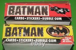 1989 Topps Batman The Movie Series 1 & 2 Wax 72 Card Packs Box DC Michael Keaton