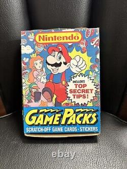 1989 Topps Nintendo Game Packs Unopened 48 Packs Wax Box Vintage Mario Stickers