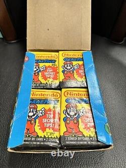 1989 Topps Nintendo Game Packs Unopened 48 Packs Wax Box Vintage Mario Stickers