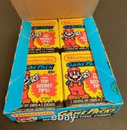 1989 Topps Nintendo Game Packs scratch-off game cards stickers 48 packs