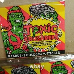 1991 Topps Toxic Crusaders Full Box 36 Packs Original Stock Very Rare