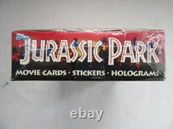 1992 Topps Jurassic Park Movie Cards Stickers Hologram Unopened Box