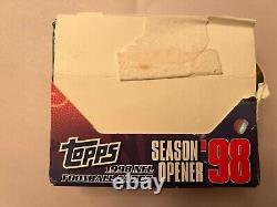 1998 Topps Football Season Opener Box 24 Packs With Retail Stickers SEE PHOTOS