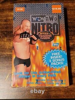 1999 WCW nWo Topps Wrestling Cards 22 Pack Sealed Blaster Box, nWo 4 Life! RARE