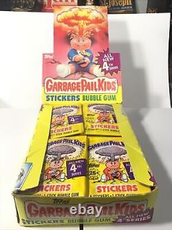 1 Full Box Vintage GARBAGE PAIL KIDS 4th Series Wax Packs Stickers/gum Unopened