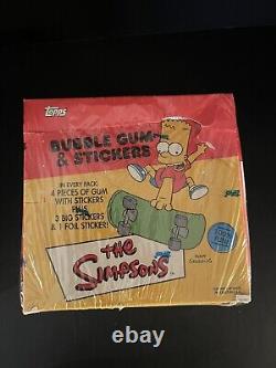 2002 Topps The Simpsons Sealed Box Unopened Stickers Trading Cards Packs