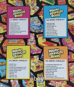 2018 Topps Lost Wacky Packages Box Stickers Series 1-4 Official Binder Brand New