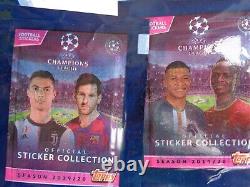 2019 -20 TOPPS UEFA CHAMPIONS LEAGUE STICKER 300 PACKS (300 STICKERS) Haaland Rc