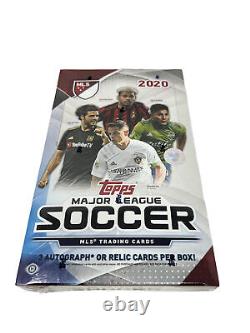 2020 Topps MLS Major League Soccer Factory Sealed Hobby Box 3 Autos/Relics