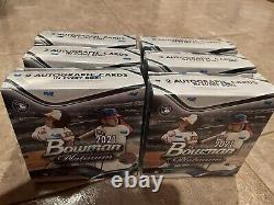 2021 Bowman Platinum Baseball Mega Box FACTORY SEALED, Lot of 6 (12 Autographs)