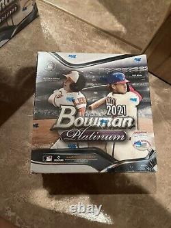 2021 Bowman Platinum Baseball Mega Box FACTORY SEALED, Lot of 6 (12 Autographs)