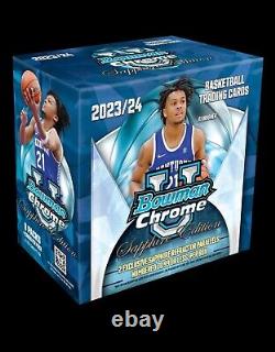 2023-24 Bowman University Chrome Basketball Sapphire Edition Hobby Box Preorder