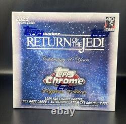 2023 Topps Chrome Star Wars Return of the Jedi Sapphire Edition Sealed Box