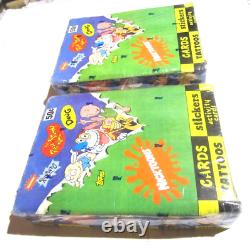 2 Sealed Boxes 1993 Topps Nickelodeon Nicktoons Cards/Stickers/Tattoos-72 Packs