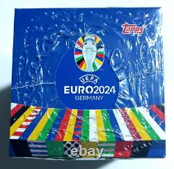 BOX UEFA EURO CUP GERMANY 2024 Topps Sticker 50 Sealed Packs KYLIAN MBAPPE